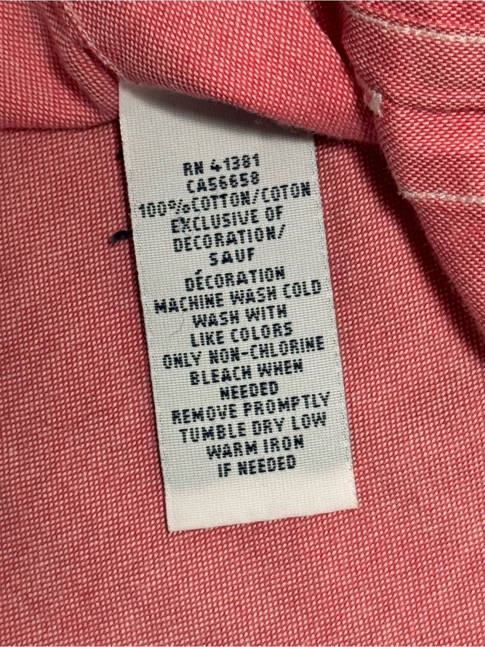Ralph Lauren Men’s Slim Fit Chambray Oxford Button Up Shirt Pink Size Medium - Picture 6 of 8
